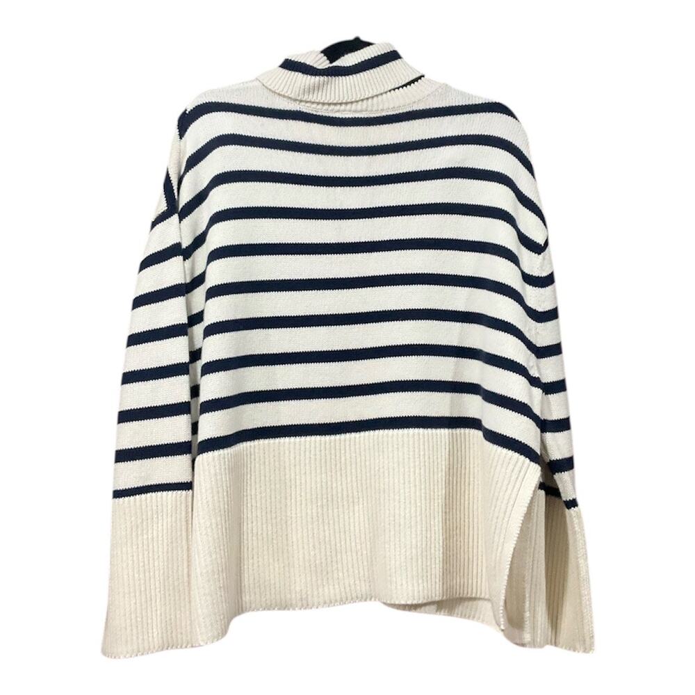Gap Turtleneck Sweater Women Oversized Large 100% Cotton - Picture 4 of 5